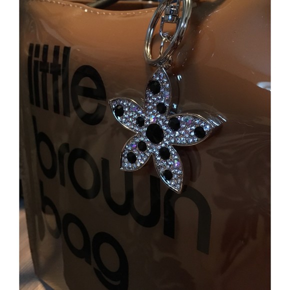 Bling Bag Charm/Keychain - Pink or Black-Silver Hardware - Picture 4 of 7